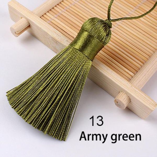 

2pcs 5cm hanging rope fat silk tassels fringe sewing bang tassel trim key tassels for diy embellish curtain accessories parts h jllzit