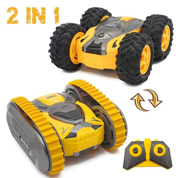 

rc car mini stunt two-side drift buggy car 2.4g crawler roll radio remote control car 360 rotation tumbling vehicle boy toy gift y200413