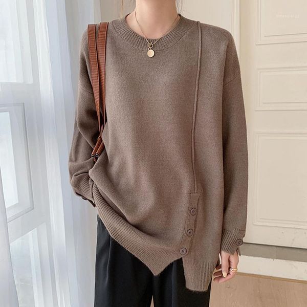 

women winter knitted sweater korean simple solid pullovers jumpers female casual japan loose sweaters lady new fashion1, White;black