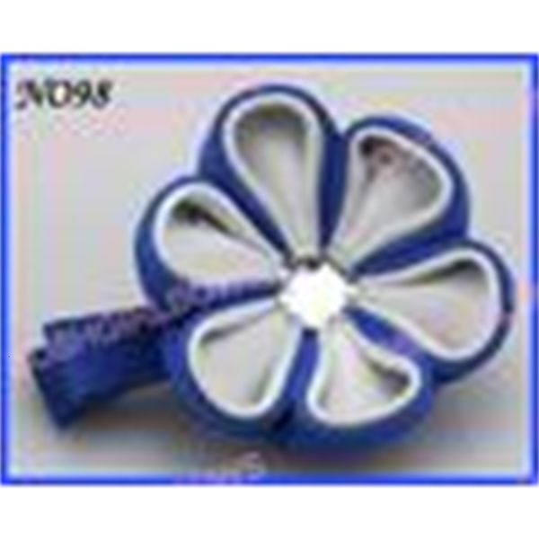 

flower 500 pcs 2-2.5'' fashion kanzashi mix color badge reel hair clips