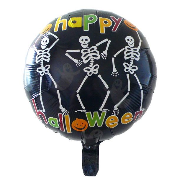 

5 шт. 18 дюймов круглый скелет головы тыква хэллоуин алюминиевая фольга баллон для мальчика вампира девушка воздушный шар хэллоуин украшения