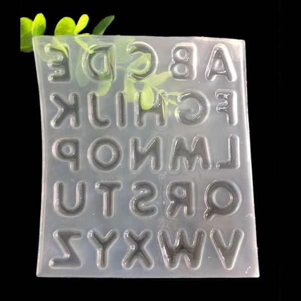 

jewelry pouches, bags 26 english letters alphabet resin casting silicone making tool, Pink;blue