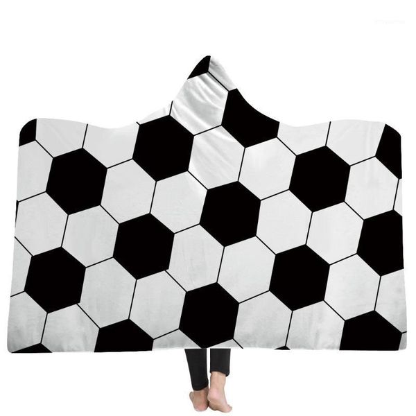 

3d hooded blanket cloaks cap blanket air conditioning1