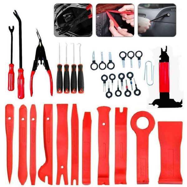 

super pdr car safty tool 35pcs auto car radio door clip panel trim dash audio removal installer pry tool gift1