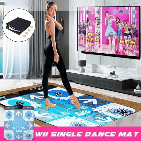 Dança Mat Pad Dança Passo Pad Mats Blanket Non-Slip Pé Impressão Esteira Para PC TV 201211