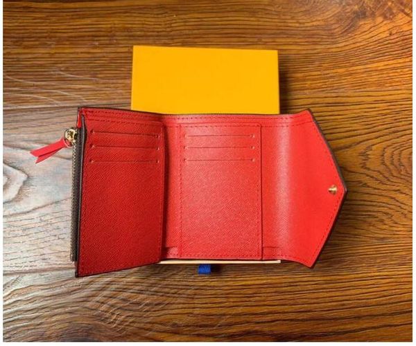 

colours fashion women pu leather multicolor short wallet card holder classic zipper pocket no box 41938 -kjr4, Red;black