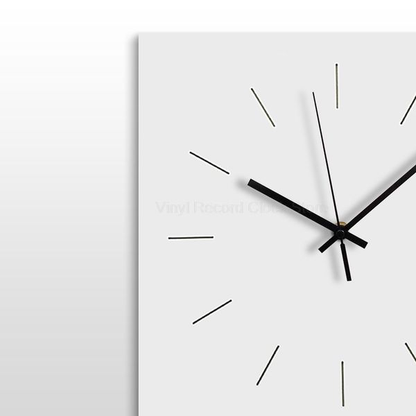 

large decorative wooden wall clock modern design silent living room clock home decor square wood hanging wall clocks white q wmtubf