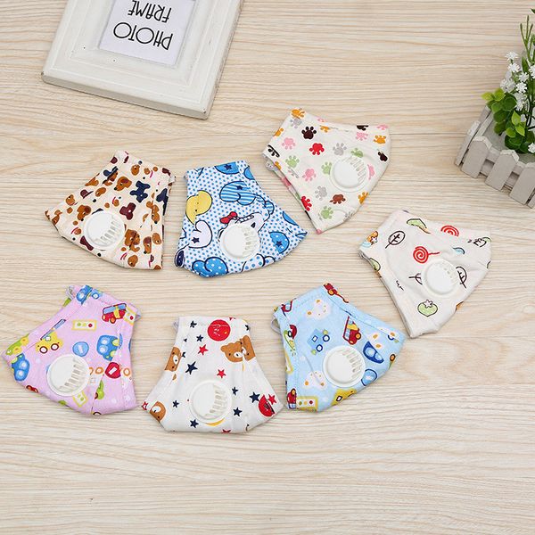 

pm2.5 children mouth mask respiratory valve cartoon panda thicken smog mask warm dust mask fits 3-12 years old kids
