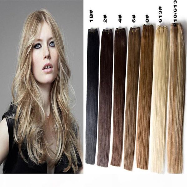 

elibess hair-european human hair weaving 50g 100g piece 12inch to 26inch straight wave hair bundles human hair extensions selling, Black