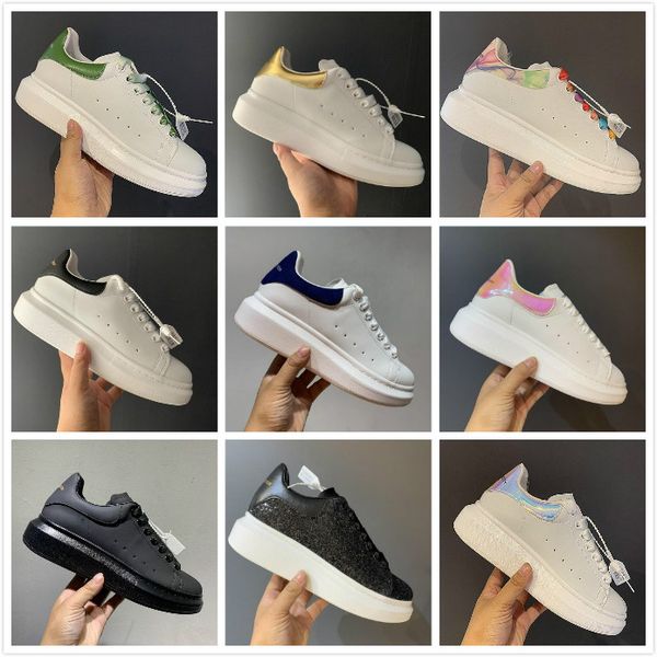 

mens platform shoe womens classic heightened oversized sneaker suede shining diamond leather sneakers trendy flat designer casual shoes