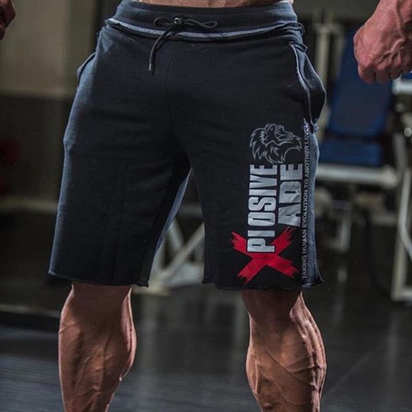 

men 2019 summer loose cotton shorts man gyms fitness knee length sweatpants male jogger workout brand short pants, White;black