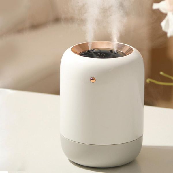 

portable 1l sterilizing humidifier usb wireless ultrasonic double spray aroma diffuser humidificador ultraviolet sterilization