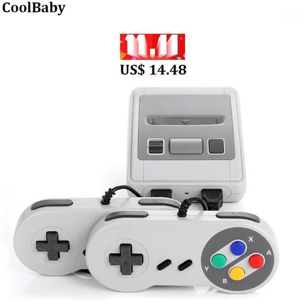 

retro game 620 in 1 handheld game player double handle av tv output 8bit tv games1