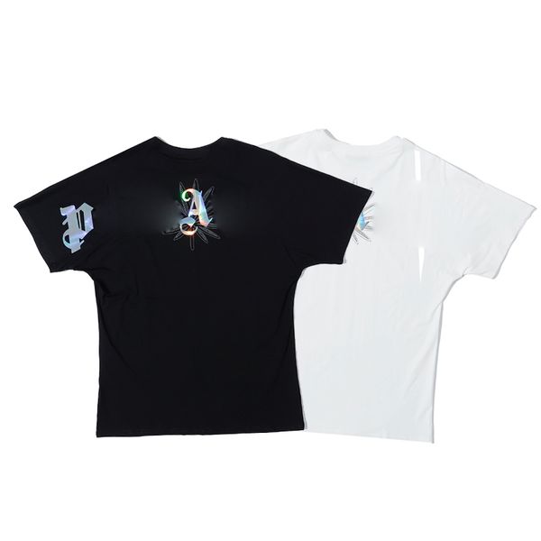 

2021 new designers t shirt palm mens women's t-shirt fashion men's casual t-shirt men's designer street short-sleeved paris t, White;black