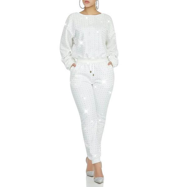 

women's tracksuits arrival casual drilling and pant two piece set, Gray