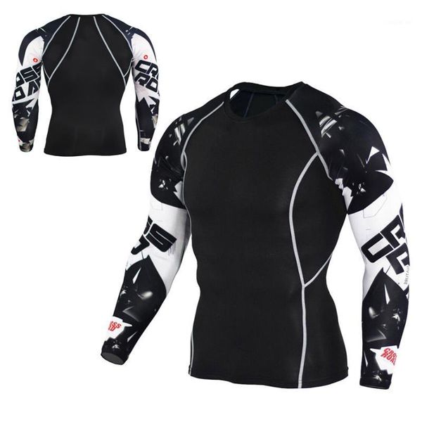 

running jerseys men's sportswear jogging stretch quick-drying compression bottoming riding fitness yoga long-sleeved training suit1, Black;blue