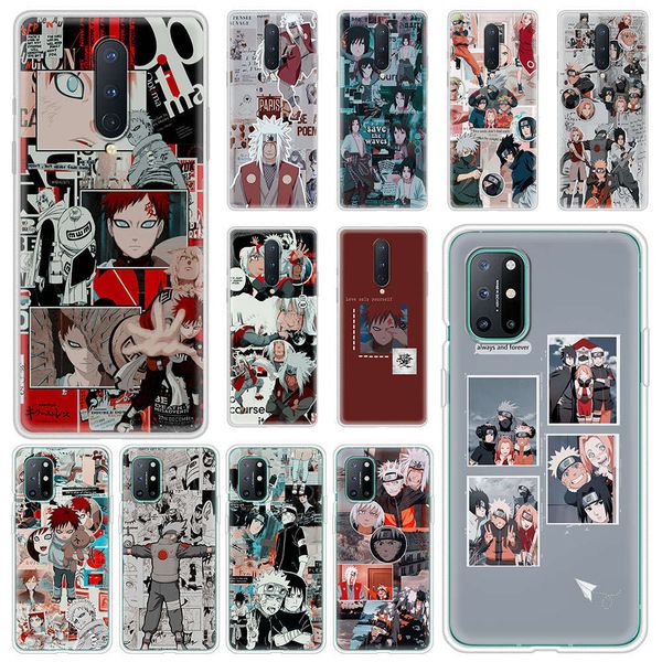 

oneplus nord n100 n10 5g 8 8t z 7 7t pro naruto uzumaki luxury silicone sheath, cartoon soft back cover4fre