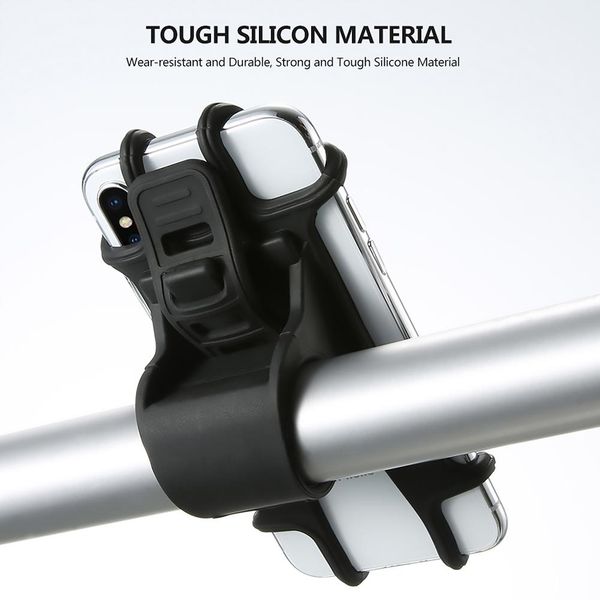 

pull button bike phone holder silicone adjustable bicycle motorcycle handlebar bracket accessories for iphone samsung xiaomi wmtfdy