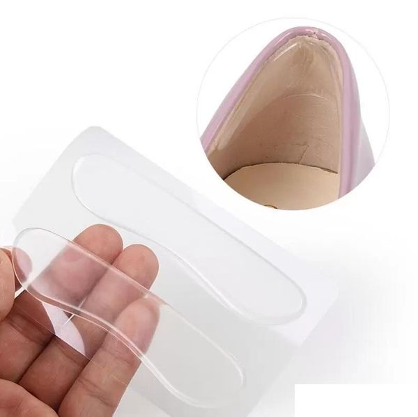 Nuovo arrivato solette autoadesive tallone pasta gel siliconico cuscinetto antiscivolo protezione del tallone per la cura dei piedi