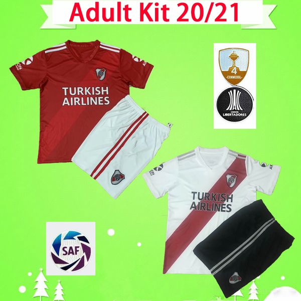 

kit 2020 2021 river plate soccer jerseys 20 21 cruz quintero borre fernandez mans set camiseta de ponzio football shirts mens suit, Black