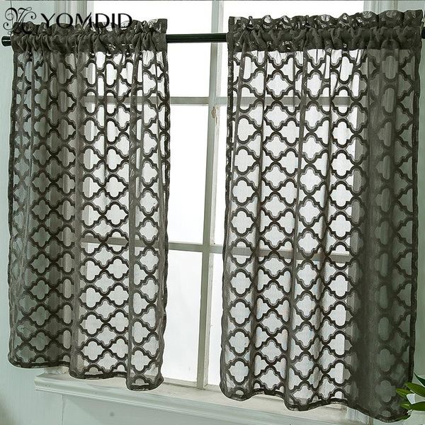 

curtain & drapes stripe curtains cream white gray classic rod coffee room window jacquard lace valance kitchen living decorative