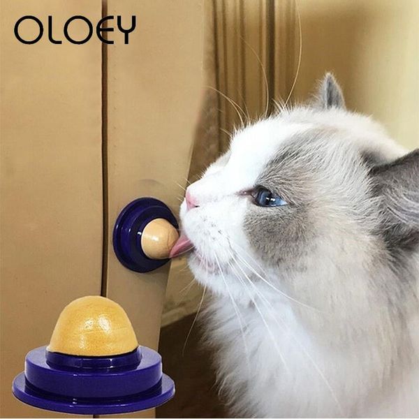 

cat toys healthy snack candy treats energy ball with natural catnip licking sugar increase drinking water for playing pet product