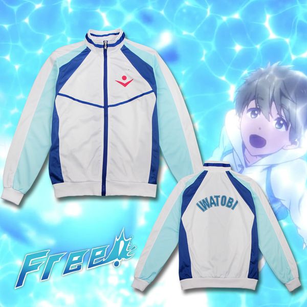 

2021 new japan anime iwatobi swim club nanase haruka cosplay high school uniform casual sport coat jacket costume yvkg, Black