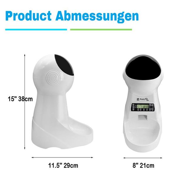 

3l matic dog cat feeder pet food dispenser with voice record pet dog cat drinking feeding bowl lcd screen dry fo jllisc