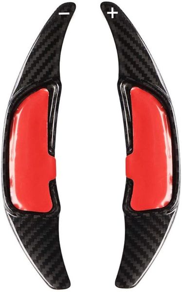

car shift paddle for mercedes-benz amg steering wheel shifter extension carbon fiber red