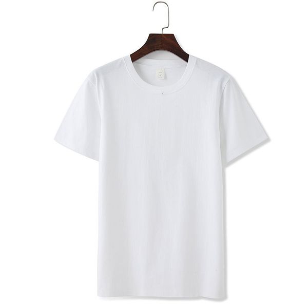 

goods in great demandsummer 2020 new cotton short sleeve round neck t-shirt casual fashion solid color plus size men's clothing, White;black