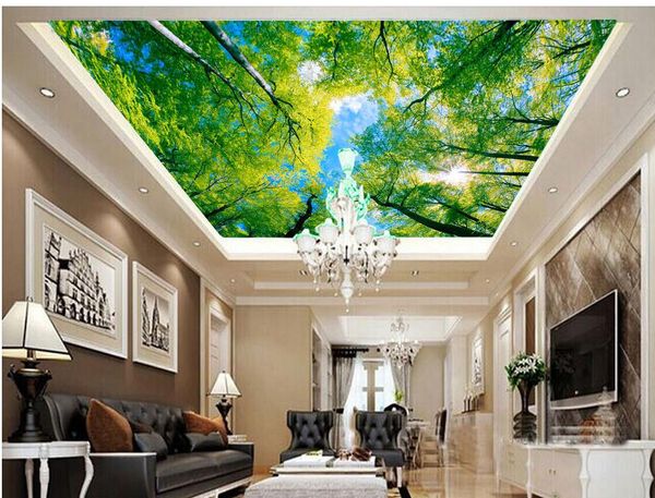Красивая мечта лес звездное небо картина маслом потолочные росписи 3d потолочные фрески обои