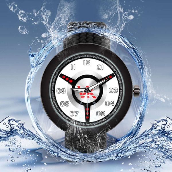 

ultra vk quartz triangular thin men's surface sports silicone watch tire beltxf7e, Slivery;brown