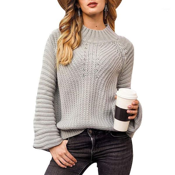 

women's fashion batwing long-sleeved casual autumn and winter sweater 2021 pullover knitting shirt women o neck tees1, White;black