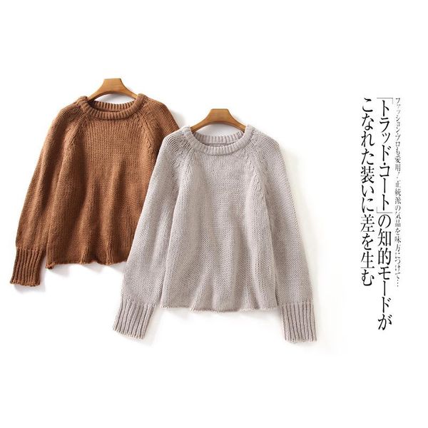 

women's sweaters female winter round neck cultivate one's morality show thin woman pure color joker shag line pullovers, White;black