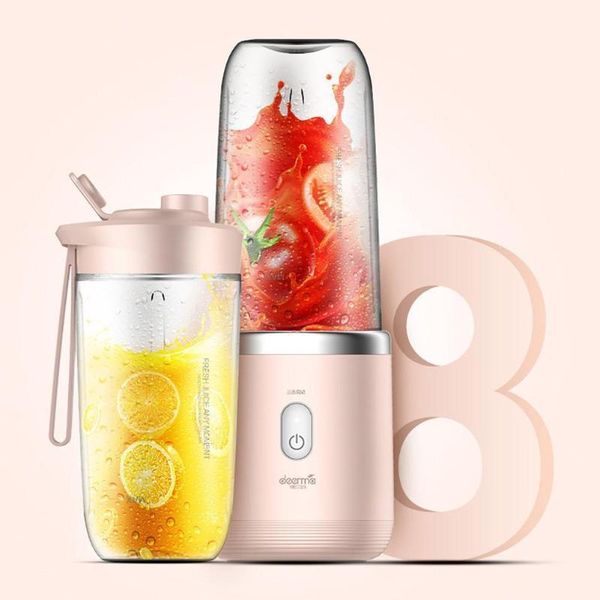 

deerma 400ml 140w portable blender usb charging electric juicer mini juice cup mixer1