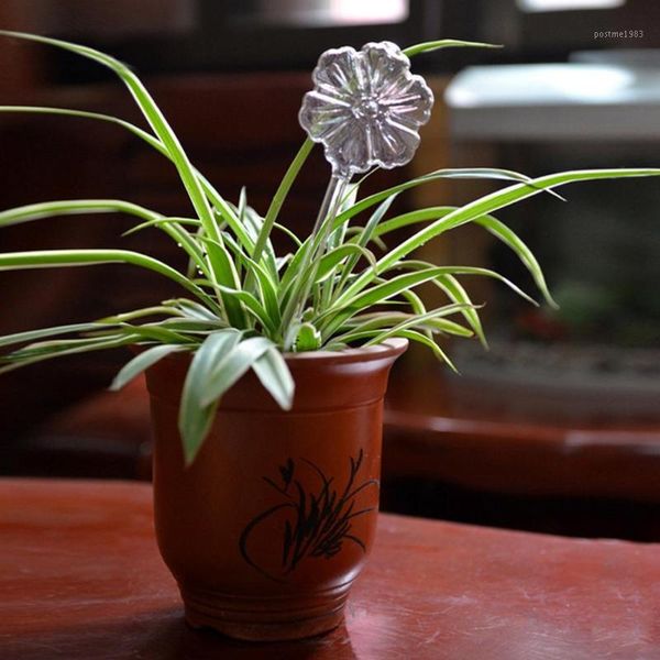 

lanlan pretty sunflower-shape self flower watering tool decoration1