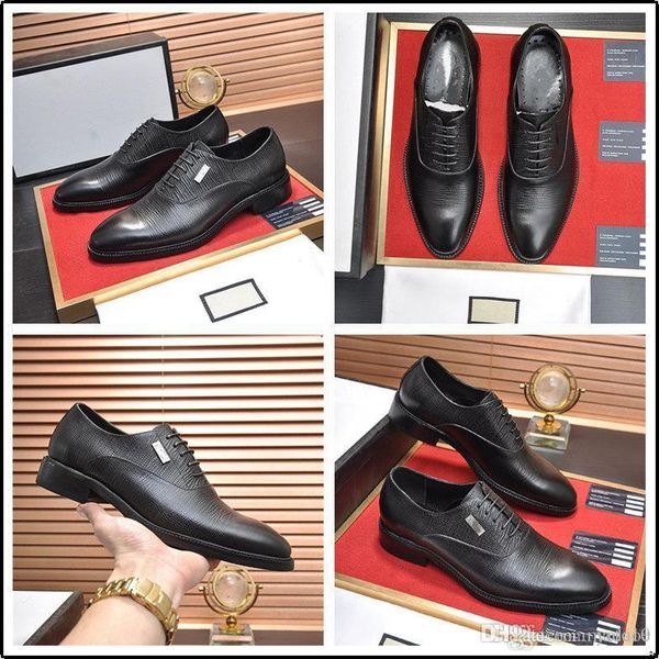 

c6 plus size 38-45 dress shoes men leather formal business men shoes pointed toe wedding shoes men's oxford formal footwear 33, Black