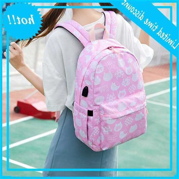 

3-pcs nice print light weight student schooltas water-resistant kids backpacks teen girls children's kindergarten books