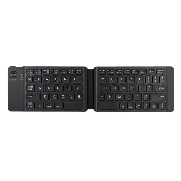 

portable bluetooth 3.0 folding keyboard creative pocket bi-fold keyboard, charging folding wireless keyboard