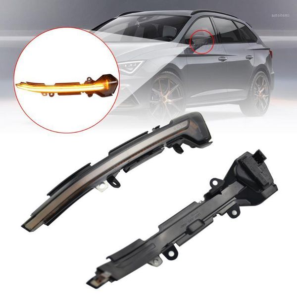 

flowing side mirror led turn signal light dynamic blinker for seat leon iii 5f st arona kj7 2013 2014 2020 20201