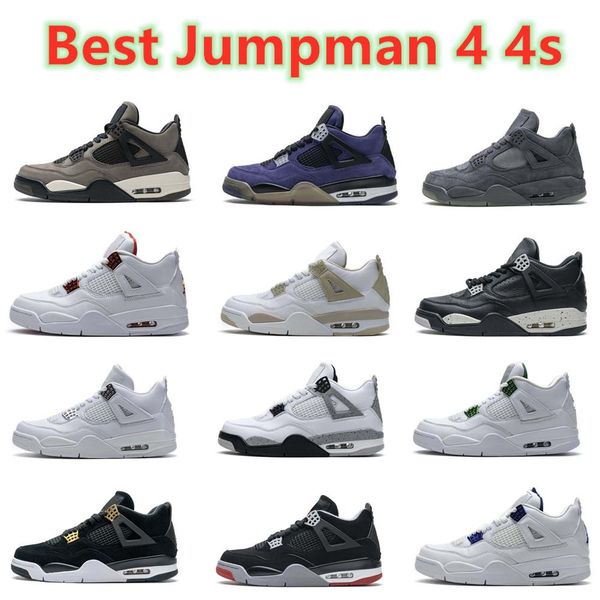 

jumpman 4 4s basketball shoes men women white xsail sneakers black rush violet se neon black cat sports shoes metallic athletic trainers