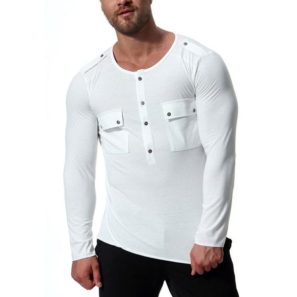 

2020 new designers new tide of blasting with europe and the united states men's autumn 2020 sets white round neck long sleeve t-shirt, White;black