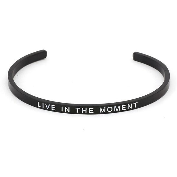 

factoryg6mbquality stainless steel black mantra bbangle women high cuff bracelets bangle jewelry