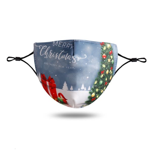 

fashion face masks designer christmas cartoon washable printed santa beard mouth mask pm2.5 dust haze facemask in stock