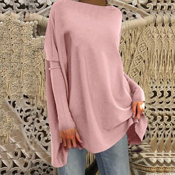 

women's t-shirt women fashion loose o-neck soft cotton casual long sleeve plus size elastic party female streetwear, White