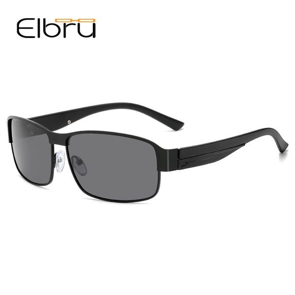 

sunglasses elbru 2021 fashion square ladies polarizing uv400 men's glasses classic retro brand design driving, White;black