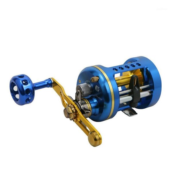 

okuma cj-250/400 bait casting reel fishing gear right hand full metal 5bb sea trolling reel 5. strong drum wheel lure coil1