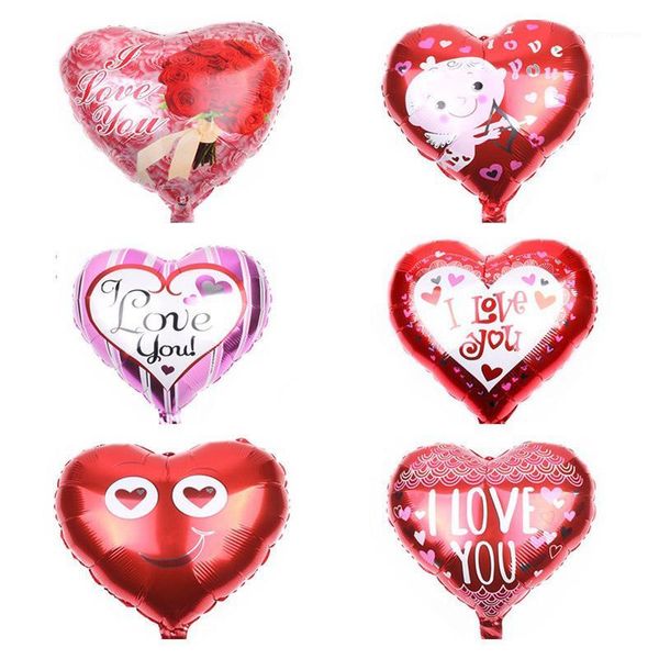 

1pc 18 inch i love you ballon balloons wedding decorations romantic love heart helium balloon party balloons birthday supplies1