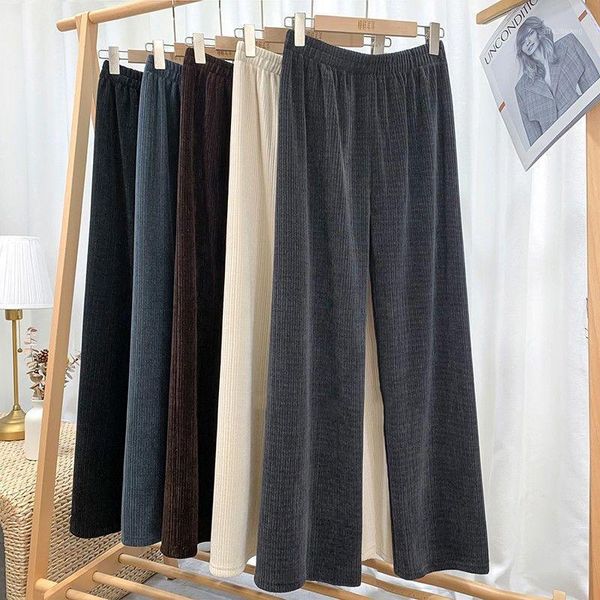 

casual mopping pants corduroy solid winter baggy sagging all-match korean style stylish students daily simple basic trousers ins1, Black;white