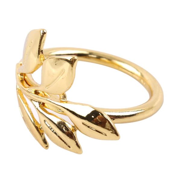 

napkin rings gold leaf alloy ring tissue button buckle holder wedding gift party decoration